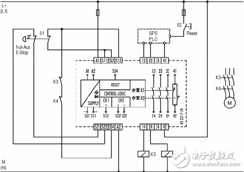 安全繼電器工作原理、接線圖、使用方法